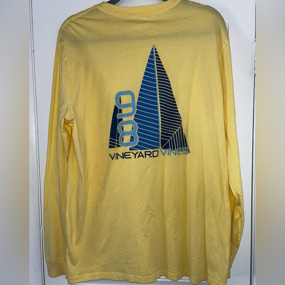 Mens Vineyard Vines Sailboat Pocket Tee M